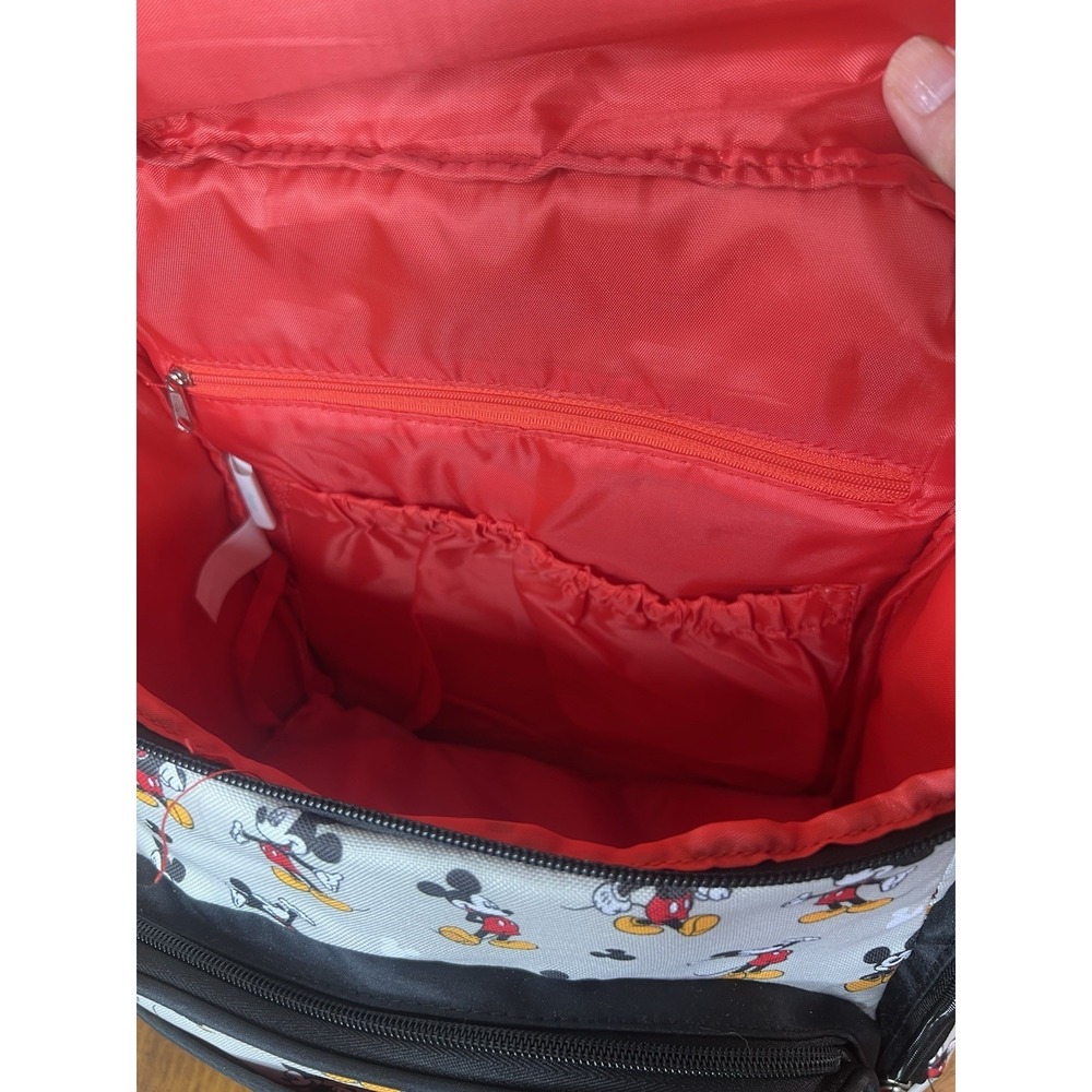 MICKEY MOUSE Diaper Bag 15-in Backpack Changing Pad Clear Pack Multi-Pocket NEW - Picture 14 of 16